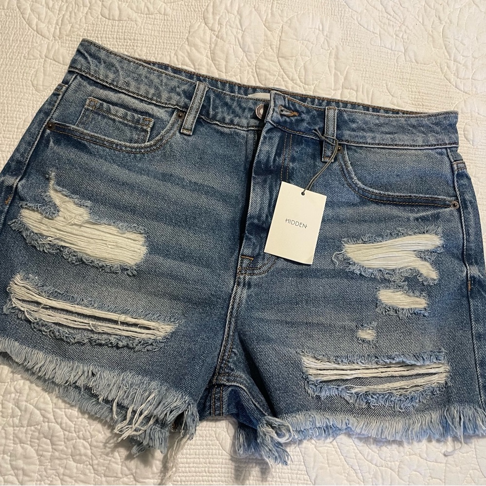 Hidden Brand denim high rise shorts